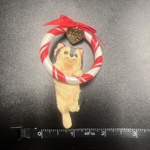 2000 Hallmark Puppy Love Yorkshire Terrier Dog Keepsake Series Ornament #10